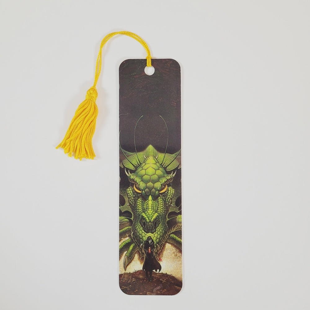 Vintage 90s Dragon's Blood Bookmark Light Michael Whelan 1990s Antioch KBO-13536